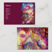 Carte De Visite JARDIN DES OMBRES PERDUES / ESCALIERS MAGIQUES ros (Devant / Derrière)