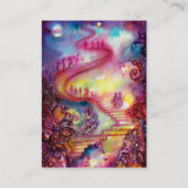 Carte De Visite JARDIN DES OMBRES PERDUES / ESCALIERS MAGIQUES ros (Dos)