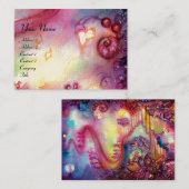 Carte De Visite JARDIN DES OMBRES PERDUES / ESCALIERS MAGIQUES ros (Devant / Derrière)