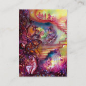 Carte De Visite JARDIN DES OMBRES PERDUES, ESCALIERS MYSTIQUES ros (Dos)