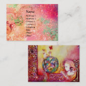 CARTE DE VISITE JARDIN DES OMBRES PERDUES / FAIRY ET BUTTERFLIE (Devant / Derrière)