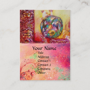 CARTE DE VISITE JARDIN DES OMBRES PERDUES - FAIRY ET BUTTERFLIES