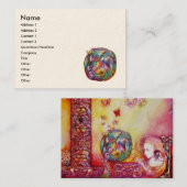 CARTE DE VISITE JARDIN DES OMBRES PERDUES / FAIRY ET BUTTERFLIES (Devant / Derrière)