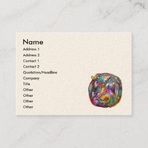 CARTE DE VISITE JARDIN DES OMBRES PERDUES/FÉE ET PAPILLONS