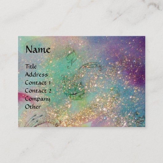 CARTE DE VISITE JARDIN DES OMBRES PERDUES / FÊTES ET BUTTERFLIES (Devant)