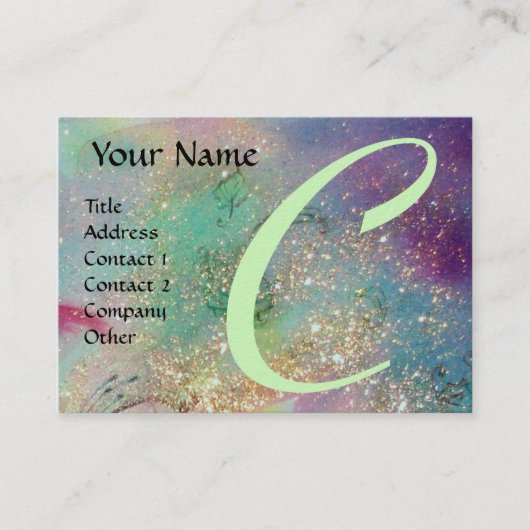 CARTE DE VISITE JARDIN DES OMBRES PERDUES - MONOGRAM (Devant)