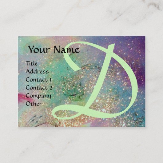 CARTE DE VISITE JARDIN DES OMBRES PERDUES - MONOGRAM (Devant)