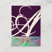 CARTE DE VISITE JARDIN DES OMBRES PERDUES MONOGRAMME 1 (Dos)