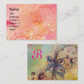 CARTE DE VISITE JARDIN DES OMBRES PERDUES MONOGRAMME À BÂTON (Devant / Derrière)