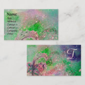 CARTE DE VISITE JARDIN DES OMBRES PERDUES MONOGRAMME À BÂTON (Devant / Derrière)