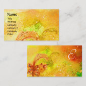 CARTE DE VISITE JARDIN DES OMBRES PERDUES MONOGRAMME À BÂTON (Devant / Derrière)