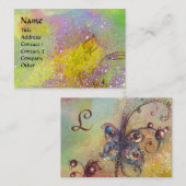 CARTE DE VISITE JARDIN DES OMBRES PERDUES MONOGRAMME À BÂTON (Devant / Derrière)