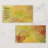 CARTE DE VISITE JARDIN DES OMBRES PERDUES MONOGRAMME À BÂTON (Devant / Derrière)