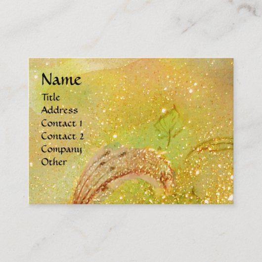 CARTE DE VISITE JARDIN DES OMBRES PERDUES MONOGRAMME À BÂTON (Devant)