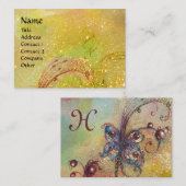 CARTE DE VISITE JARDIN DES OMBRES PERDUES MONOGRAMME À BÂTON (Devant / Derrière)