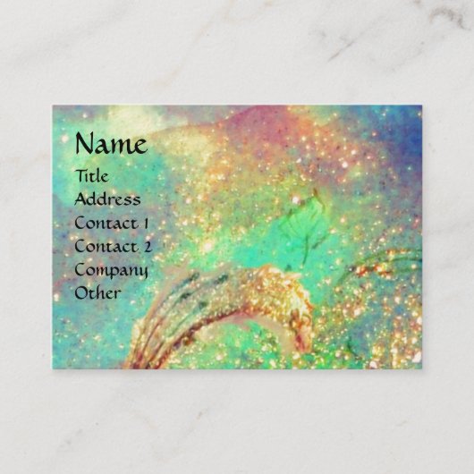 CARTE DE VISITE JARDIN DES OMBRES PERDUES MONOGRAMME À BÂTON (Devant)