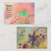 CARTE DE VISITE JARDIN DES OMBRES PERDUES MONOGRAMME À BÂTON (Devant / Derrière)