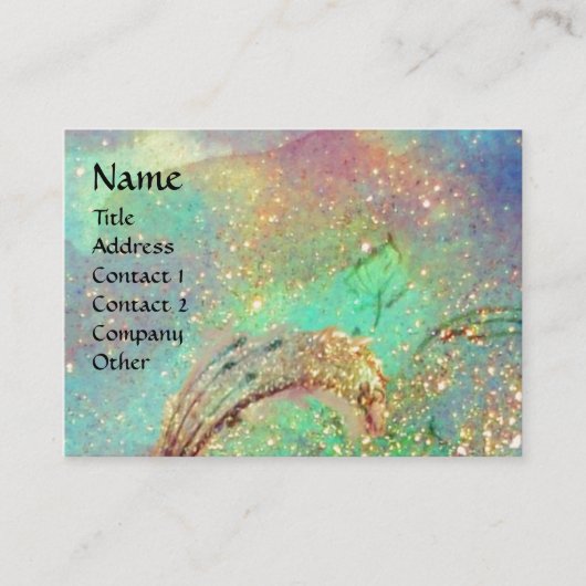 CARTE DE VISITE JARDIN DES OMBRES PERDUES MONOGRAMME À BÂTON (Devant)