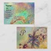 CARTE DE VISITE JARDIN DES OMBRES PERDUES MONOGRAMME À BÂTON (Devant / Derrière)