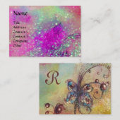 CARTE DE VISITE JARDIN DES OMBRES PERDUES MONOGRAMME À BÂTON (Devant / Derrière)