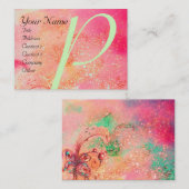 CARTE DE VISITE JARDIN DES OMBRES PERDUES - MONOGRAMME DE BUTTERFL (Devant / Derrière)