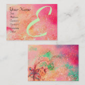 CARTE DE VISITE JARDIN DES OMBRES PERDUES - MONOGRAMME DE BUTTERFL (Devant / Derrière)