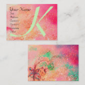 CARTE DE VISITE JARDIN DES OMBRES PERDUES - MONOGRAMME DE BUTTERFL (Devant / Derrière)