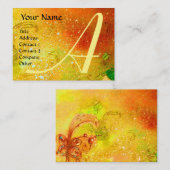 CARTE DE VISITE JARDIN DES OMBRES PERDUES - MONOGRAMME DE BUTTERFL (Devant / Derrière)