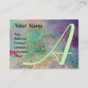 CARTE DE VISITE JARDIN DES OMBRES PERDUES - MONOGRAMME DE BUTTERFL