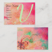 CARTE DE VISITE JARDIN DES OMBRES PERDUES - MONOGRAMME DE BUTTERFL (Devant / Derrière)