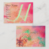 CARTE DE VISITE JARDIN DES OMBRES PERDUES - MONOGRAMME DE BUTTERFL (Devant / Derrière)