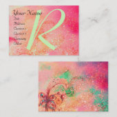 CARTE DE VISITE JARDIN DES OMBRES PERDUES - MONOGRAMME DE BUTTERFL (Devant / Derrière)