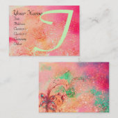 CARTE DE VISITE JARDIN DES OMBRES PERDUES - MONOGRAMME DE BUTTERFL (Devant / Derrière)