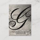 CARTE DE VISITE JARDIN DES OMBRES PERDUES -MONOGRAMME DE POUSSIÈRE (Dos)