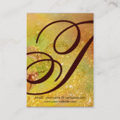 CARTE DE VISITE JARDIN DES OMBRES PERDUES -MONOGRAMME DE POUSSIÈRE (Dos)