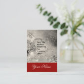 CARTE DE VISITE JARDIN DES OMBRES PERDUES -MONOGRAMME DE POUSSIÈRE (Debout devant)