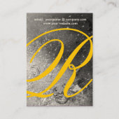 CARTE DE VISITE JARDIN DES OMBRES PERDUES -MONOGRAMME DE POUSSIÈRE (Dos)