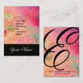 CARTE DE VISITE JARDIN DES OMBRES PERDUES -MONOGRAMME DE POUSSIÈRE (Devant / Derrière)