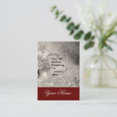 CARTE DE VISITE JARDIN DES OMBRES PERDUES -MONOGRAMME DE POUSSIÈRE (Debout devant)