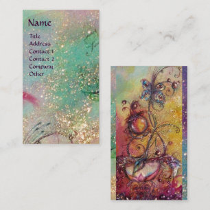 CARTE DE VISITE JARDIN DES OMBRES PERDUES - PLANTE DE PAPILLON