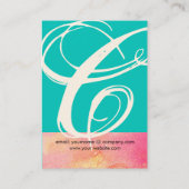 CARTE DE VISITE JARDIN DES OMBRES PERDUES STAR DUST MONOGRAM 1 (Dos)