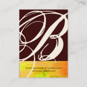 CARTE DE VISITE JARDIN DES OMBRES PERDUES STAR DUST MONOGRAM 1 (Dos)