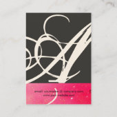 CARTE DE VISITE JARDIN DES OMBRES PERDUES STAR DUST MONOGRAM 1 (Dos)