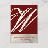 CARTE DE VISITE JARDIN DES OMBRES PERDUES STAR DUST MONOGRAM 1 (Dos)