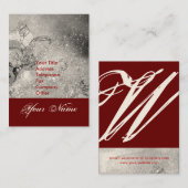 CARTE DE VISITE JARDIN DES OMBRES PERDUES STAR DUST MONOGRAM 1 (Devant / Derrière)