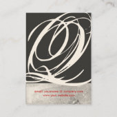 CARTE DE VISITE JARDIN DES OMBRES PERDUES STAR DUST MONOGRAM 1 (Dos)