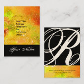 CARTE DE VISITE JARDIN DES OMBRES PERDUES STAR DUST MONOGRAM 1 (Devant / Derrière)