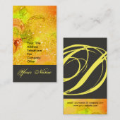 CARTE DE VISITE JARDIN DES OMBRES PERDUES STAR DUST MONOGRAM 1 (Devant / Derrière)