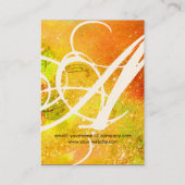 CARTE DE VISITE JARDIN DES OMBRES PERDUES STAR DUST MONOGRAM 1 (Dos)