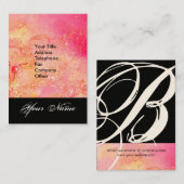 CARTE DE VISITE JARDIN DES OMBRES PERDUES STAR DUST MONOGRAM 1 (Devant / Derrière)